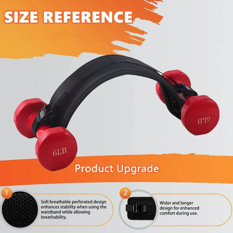 Hip Thrust Belt for Effective Glute Bridge, Squat, Lunge, and Dip Exercises,Enhances Booty Workout with Dumbbells,Kettlebells